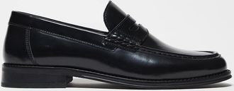 Asos Mocassini college in pelle nera-Nero