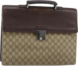 Gucci Pre-owned Handbags, female, Beige, Size: ONE SIZE Pre-owned Vintage Handbag