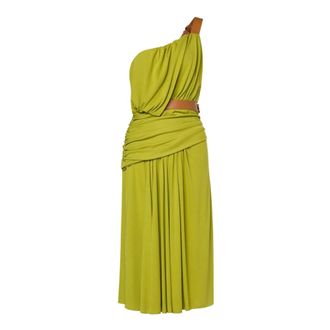 Alberta Ferretti Dames, Jurken, Groen, Maat: XS Viscose
