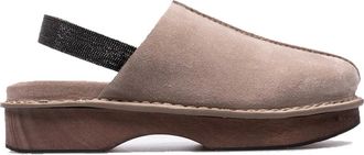 Brunello Cucinelli Schoenen, Dames, Bruin, 37 EU, Su&egrave;de, Monili Su&egrave;de Instappers