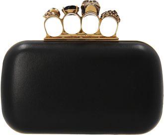 Alexander McQueen Alexander Mcqueen Skull Four Ring Clutch