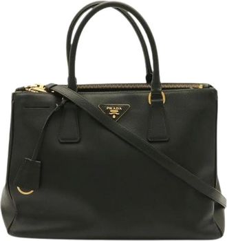 Prada Pre-owned Saffiano Lux 2way Handbag - Dames - Vintage Handtas - Zwart - ONE Size - Leer - Vintage