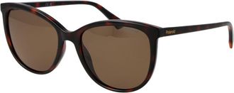 Polaroid Bruine Plastic Zonnebril