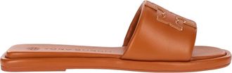 Tory Burch Leren sandalen voor warm weer - Dames - Sandalen - Bruin - 40 1/2 EU - Leer - Schoenen