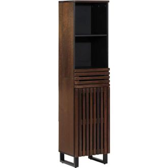 vidaXL Credenza Marrone 38x34x160 cm in Legno Massello di Mango vidaXL