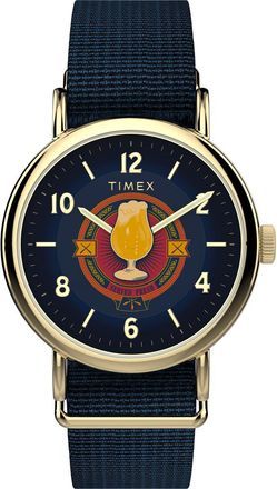 Timex Harry Potter X Weekender Butterbeer Unisexs Blue Watch TW2Y76100 Fabric - One Size