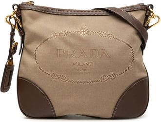 Prada Pre-owned Prada Canvas Canapa Logo Crossbody IPLRGL8DT1YXXY8B
