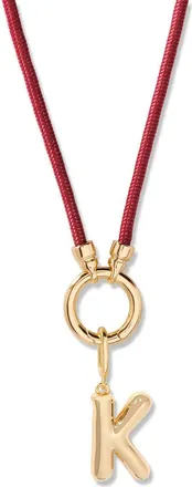 Brook & York Kai Initial Charm Necklace in Gold/Purple K at Nordstrom