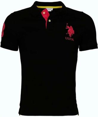 U.S.Polo Association Hombre, Camisetas, Negro, Talla: XL