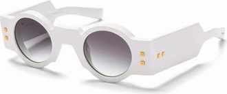 Balmain OLIVIER Grey Gradient Round Unisex Sunglasses BPS-159 C 42