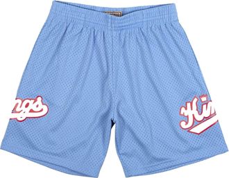 Mitchell & Ness NBA Swingman Shorts Sacramento Kings 1985-86 Light Blue SMSHSB19043-SKILTBL85