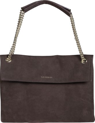 Orciani Venus Nabucco Midi Nubuck Leather Shoulder Bag