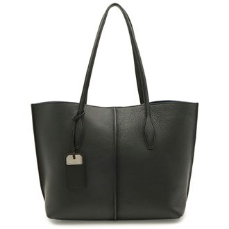 Tod's Beige Black Blue Pink Beige Leather Pouch Shoulder Bag Tote Bag (Pre-Owned)