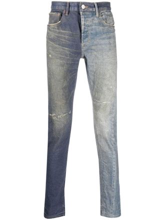 Purple Jeans skinny a vita bassa - Blu