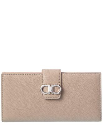 Ferragamo Double Gancini Leather Wallet