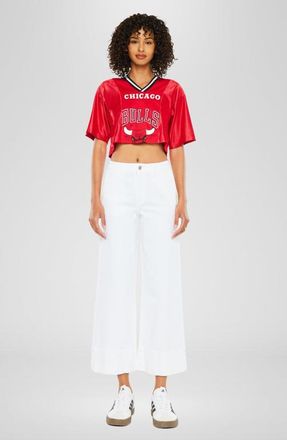 Kancan Stacy High Rise Wide Leg Jeans in White at Nordstrom, Size 29