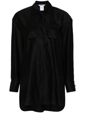 Max Mara Camicia con fiocco - Nero