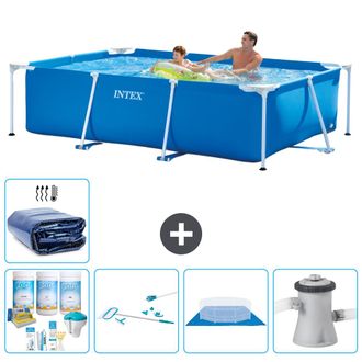 Intex Piscina Con Estructura Rectangular - 260x160x65 Cm - 7-piezas S20036