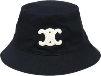 Celine Pre-owned Bucket Hat - Dames - Vintage Accessoires - Zwart - ONE Size - Katoen - Vintage