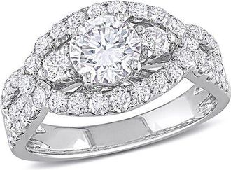 Rina Limor 14K 1.93 Ct. Tw. Diamond Three-Stone Infinity Ring