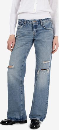 7 For All Mankind Low straight wave mid blue