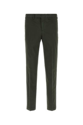 Pantaloni Torino Bottle Green Stretch Cotton Pant