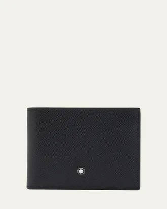Montblanc Mens Saffiano Leather Sartorial Bifold Wallet
