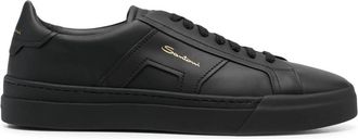 Santoni Black Logo Sneakers