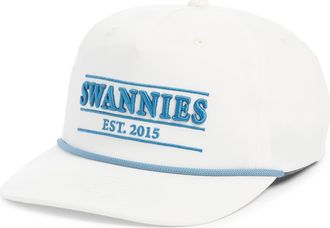 Swannies Charlie Cotton Baseball Cap in Vintage White at Nordstrom