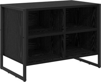 vidaXL Armario Para Zapatos Roble Negro 60 X 35 X 44 Cm Vidaxl