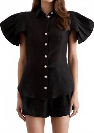 Aqua Blu Australia Fonc&eacute; Vivien Top In Black