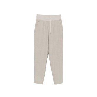 PANICALE Panicale, Dames, Broeken, Grijs, Maat: M Leer