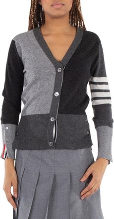 Thom Browne V-Neck Cashmere Funmix Cardigan