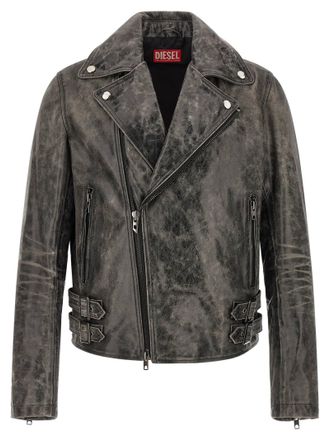 Diesel Cowhide Leather Mens Jacket