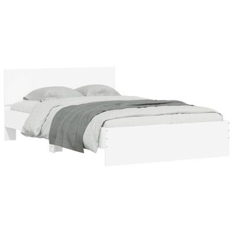 Berkfield Home Durable Bed Frame without Mattress White 120x200 cm | Size: Small Double