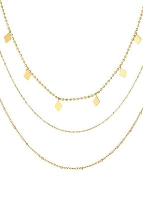 st. Moran Set of 3 Assorted Necklaces in Gold at Nordstrom