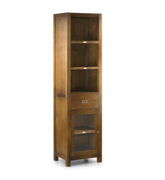 Moycor Librer&iacute;a de madera de mindi marr&oacute;n alt. 190 cm