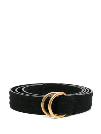 Giorgio Armani Su&egrave;de riem - Zwart
