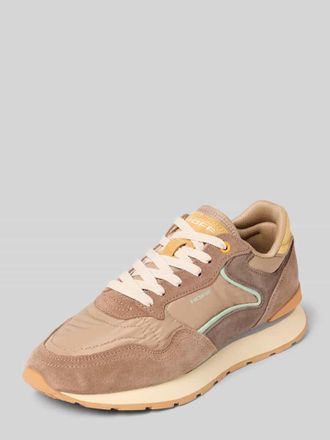 Hoff Sneaker aus Leder-Mix mit Logo-Detail Modell City in Violett, Gr&ouml;&szlig;e 36