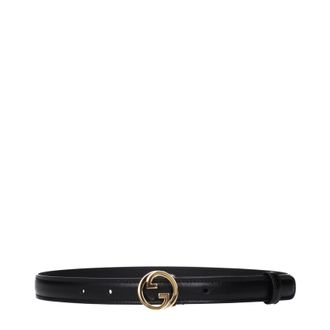 Gucci Damens Lederg&uuml;rtel Schwarz