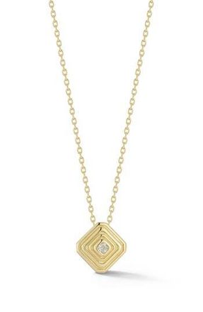 Glaze Jewelry Cubic Zirconia Diamond Pendant Necklace in Gold at Nordstrom Rack