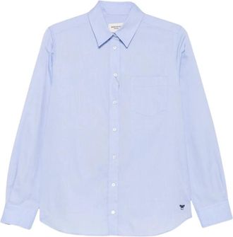 Max Mara Katoenen Oxford Shirt - Dames - Overhemden - Blauw - S - Katoen - Overhemden