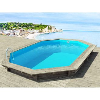 Habitat et Jardin Piscina De Madera brazilia 130 5,86 X 3,86 X 1,31 M