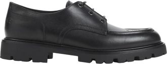 Celine Celine, Schoenen, Heren, Zwart, 43 EU, Leer, Zwarte leren Derbies met logodesign