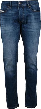 Diesel Blue Tepphar Skinny Cotton Elastane Jeans