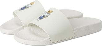 Polo Ralph Lauren Polo Bear Slide Mens Wedge Shoes Heritage Bear - Deckwash White : 14 D - Medium, Synthetic
