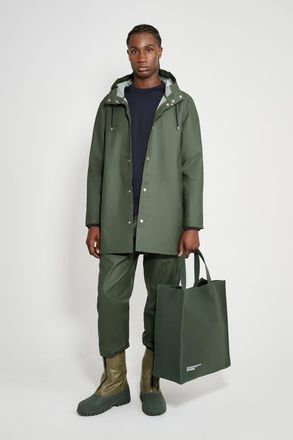 Stutterheim Stockholm Lightweight Raincoat in Green at Nordstrom, Size X-Small