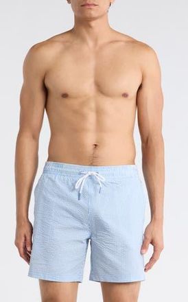 Trunks Surf & Swim Co. Sano 6.5-Inch Swim Shorts in Denim Blue at Nordstrom Rack, Size X-Large