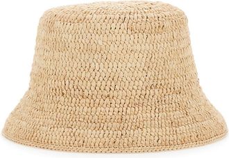 Helen Kaminski Womens Bucket Hat Chaturi Beige Raffia