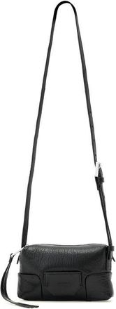 AllSaints Micro Ares Crossbody Bag in Black/silver at Nordstrom